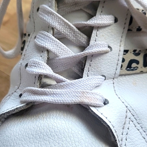 Vintage Adidas Grand Court Women's Shoes Leopard Print Stripe Sneakers Size 9.5 - Picture 4 of 10